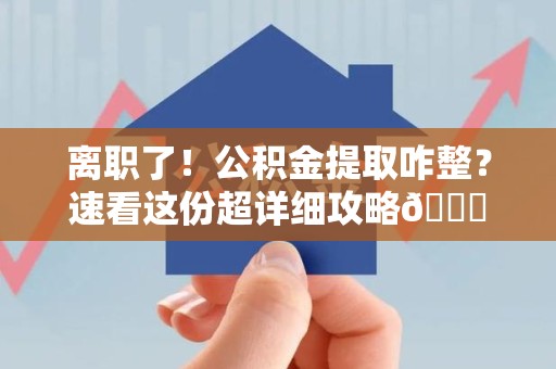 凤阳离职了！公积金提取咋整？速看这份超详细攻略😎